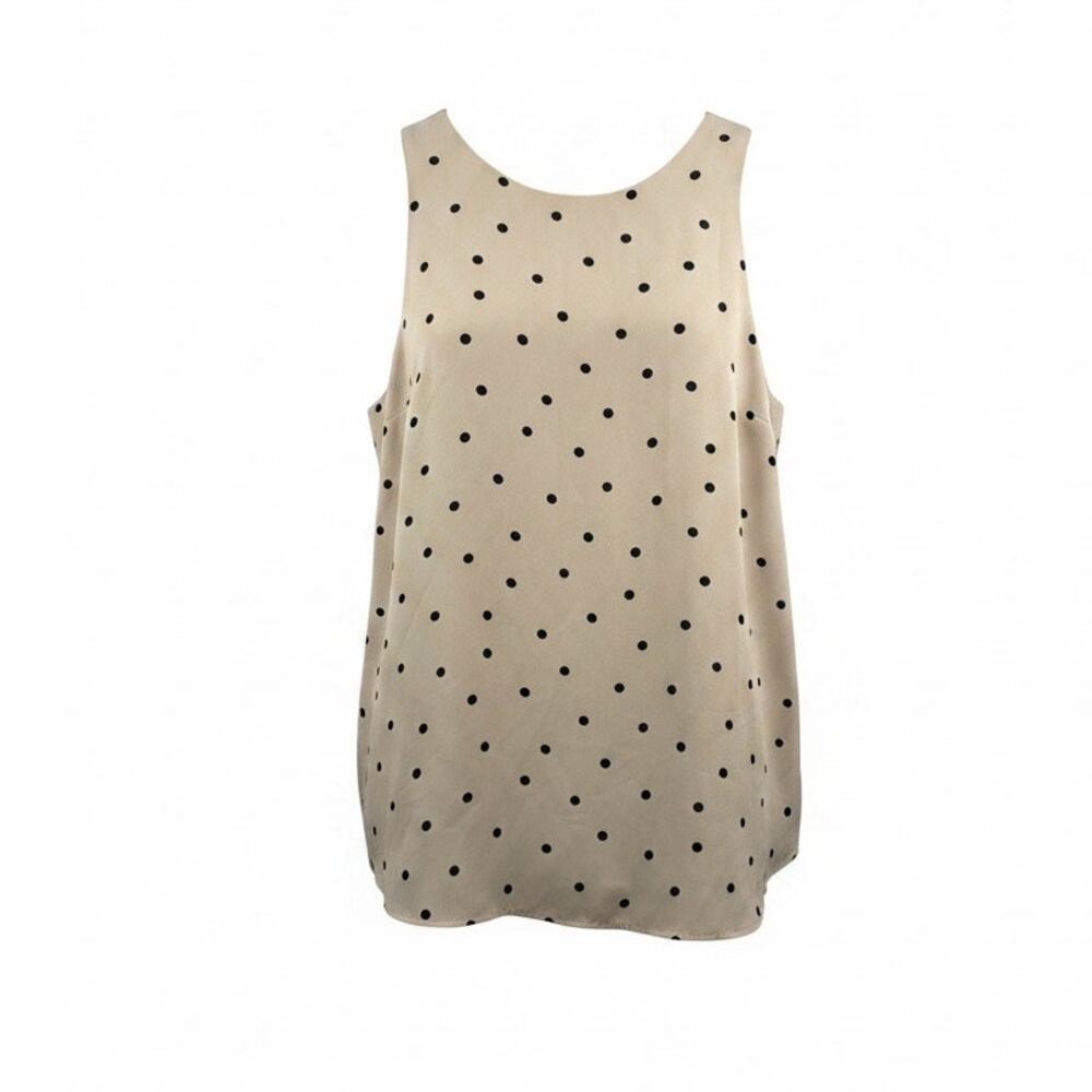 Ann Taylor Polka Dot Sleeveless Tank Top - Size XL - Picture 3 of 9